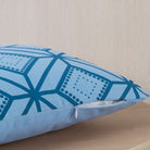 Blue Geometric Cotton Pillow Covers Arconiz