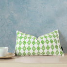 Diamond Pattern Green Pillow Covers