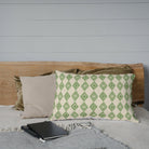 Diamond Pattern Green Pillow Covers