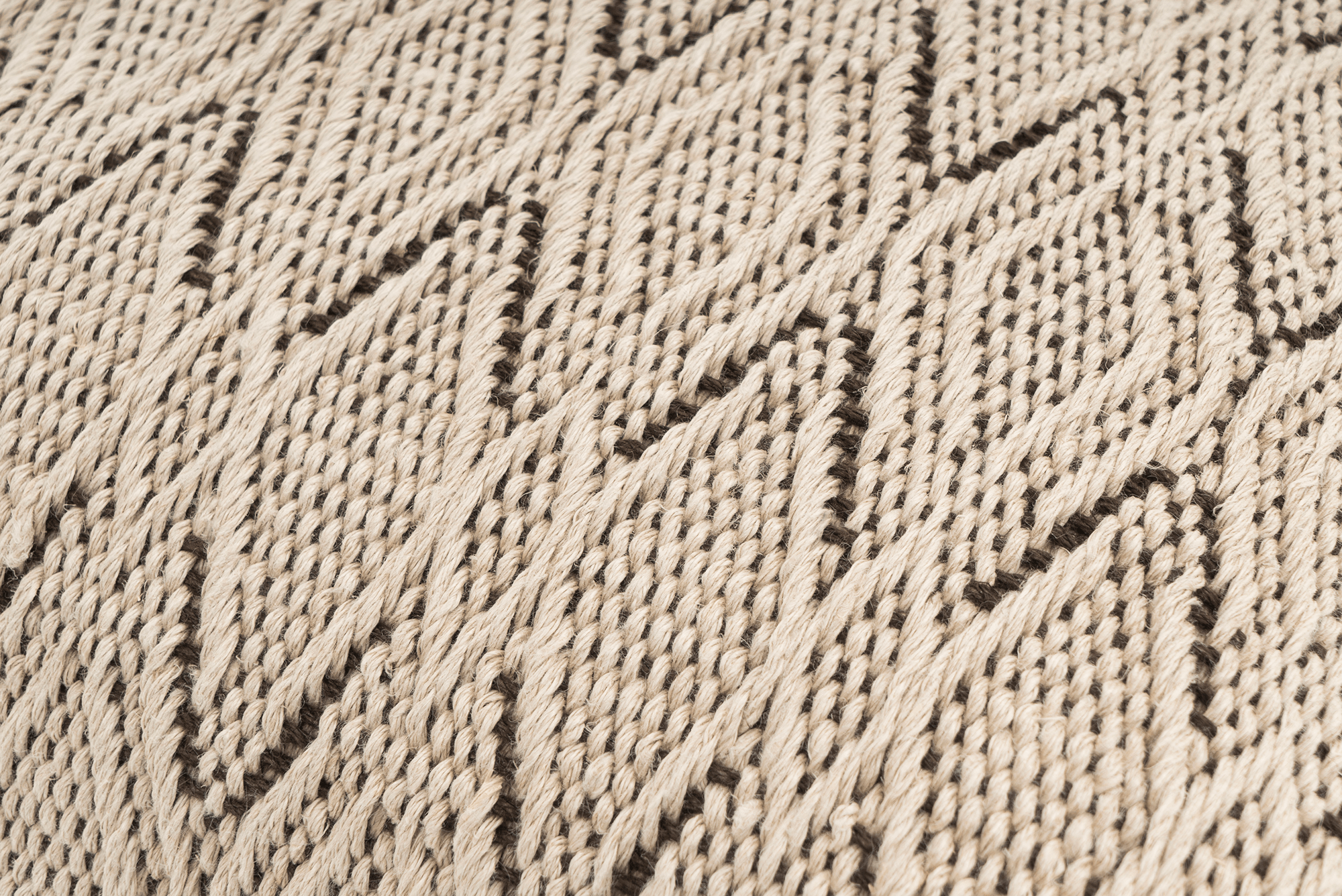 Fog Handwoven Hemp Pillow Case, Bohemian Diamond-Weave Beige - 9IHRDOK002009 - Arconiz