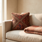 Rust Western Diamond Pillow Cover 20x20 - living room - K-0058