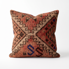 Rust Western Diamond Pillow Cover 20x20 - styled view - K-0058