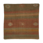 Olive & Rust kilim stripe pillow cover 20" x 20" - PC-STR-OLI-5050-005 - Arconiz