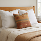 Rust Southwestern Stripe Pillow Cover 20x20 - bedroom - K-0066