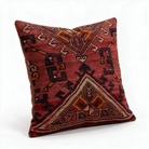 Red Western Medallion Pillow Cover 20x20 - styled view - L-0022