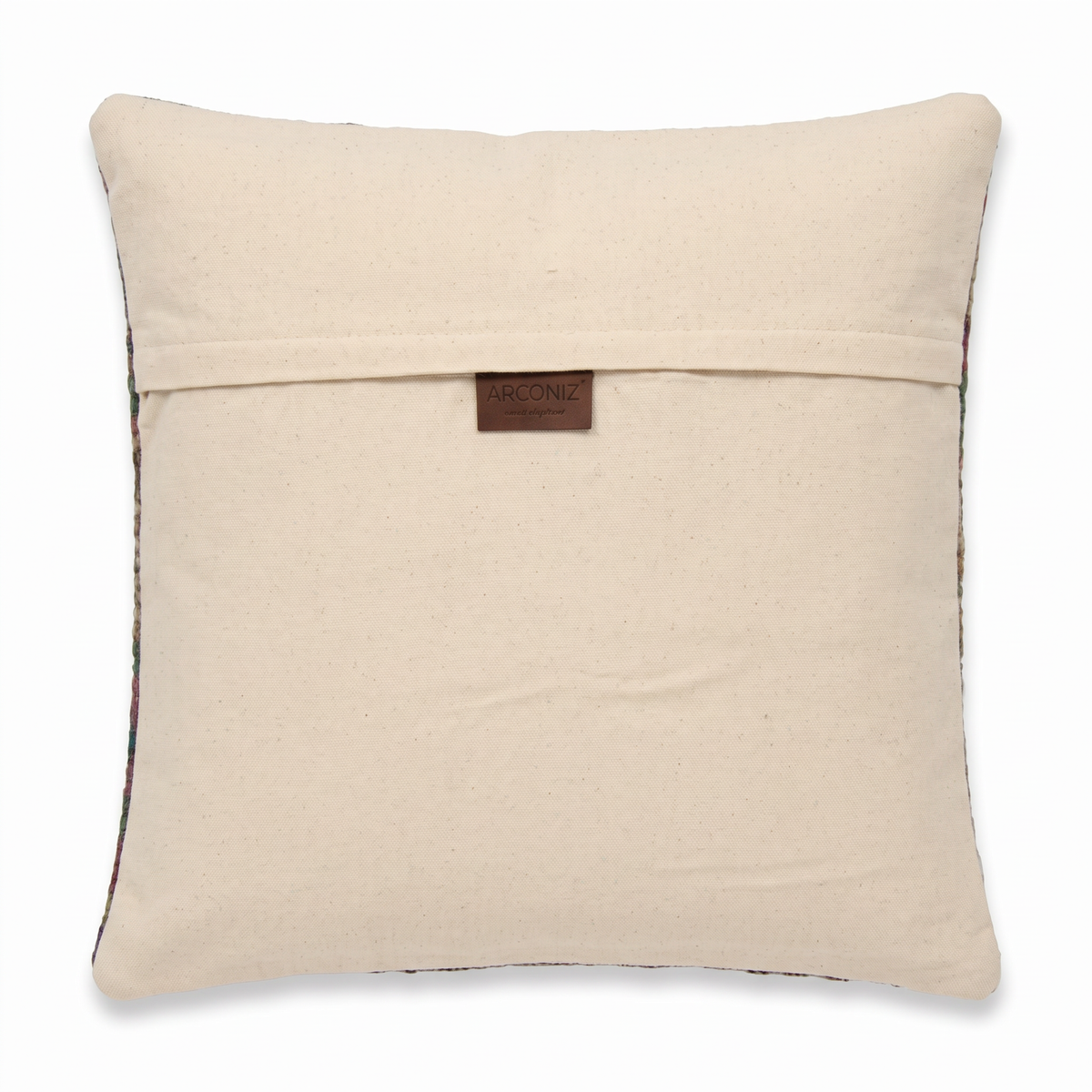 Purple Boho Geometric Pillow Cover 20x20 - cotton canvas back with hidden zipper and Arconiz label - L-0027