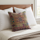 Purple Boho Geometric Pillow Cover 20x20 - bedroom - L-0027