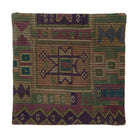 Purple & Green kilim geometric pillow cover 20" x 20" - PC-GEO-PUR-5050-008 - Arconiz