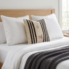 Black Modern Stripe Pillow Cover 20x20 - bedroom - N-0006
