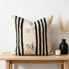 Black Modern Stripe Pillow Cover 20x20 - console - N-0006