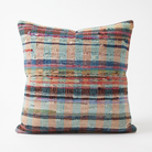 Teal Boho Stripe Pillow Cover 20x20 - styled view - N-0014