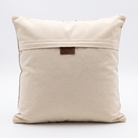 Cream Farmhouse Plaid Pillow Cover 20x20 - cotton canvas back with hidden zipper and Arconiz label - N-0022