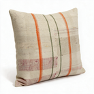 Cream Farmhouse Plaid Pillow Cover 20x20 - styled view - N-0022