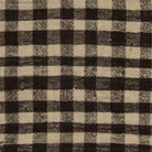 Close-up of the wool weave - Black & Cream check pillow cover - PC-CHE-BLA-5050-011 - Arconiz