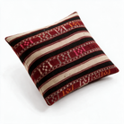 Black Boho Stripe Pillow Cover 18x18 - styled view - N-0127
