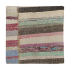 Pink & Grey rag rug patchwork pillow cover 18" x 18" - PC-PAT-PIN-4545-013 - Arconiz