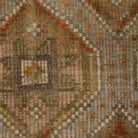 Close-up of the vintage rug weave - Rust & Sage medallion pillow cover - PC-MED-RUS-4545-014 - Arconiz