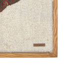 Solid wood frame corner and Arconiz maker's label - WA-FSH-RED-5050-011
