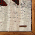 Solid wood frame corner and Arconiz maker's label - WA-FSH-RED-5050-021