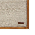 Solid wood frame corner and Arconiz maker's label - WA-BUL-RED-5050-044
