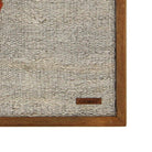 Solid wood frame corner and Arconiz maker's label - WA-BUL-RED-5050-046