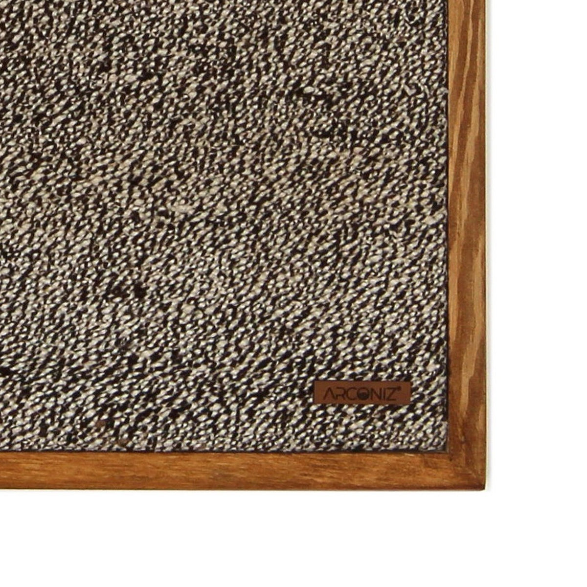 Solid wood frame corner and Arconiz maker's label - WA-BUL-DEE-5050-047