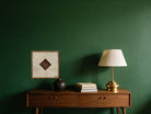 Red, Gold & Black Kilim Medallion on Cream woven wall art in a second styled room setting, for scale - WA-MED-RED-5050-051