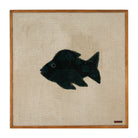 Near Black Kilim Fish woven wall art 24" x 24" - WA-FSH-NEA-6060-058 - Arconiz