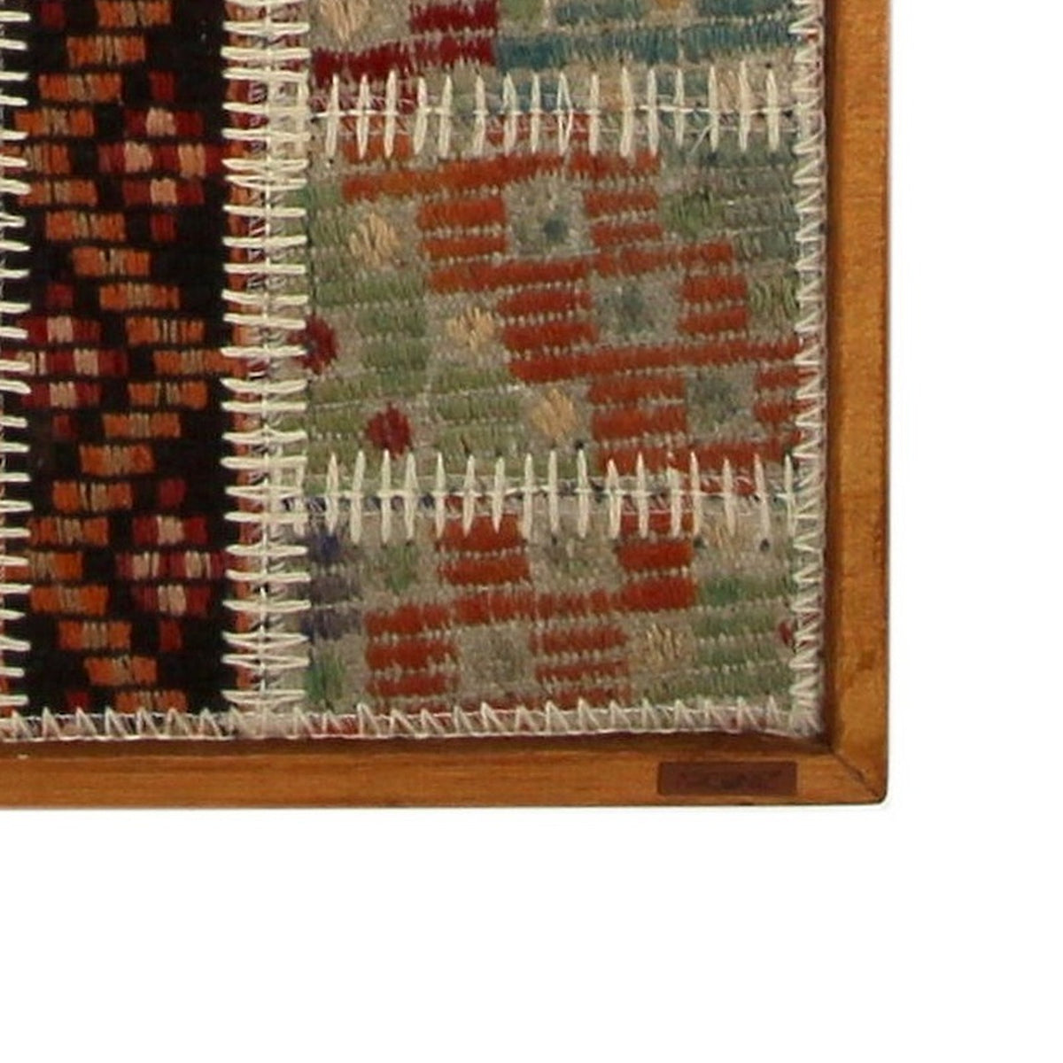 Solid wood frame corner and Arconiz maker's label - WA-PCH-RUS-6595-062