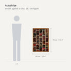 Size guide: 26" x 37" shown against a 6 ft / 183 cm figure - WA-PCH-MAG-6595-071