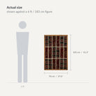 Size guide: 28" x 41" shown against a 6 ft / 183 cm figure - WA-PCH-IVO-70105-080