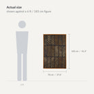 Size guide: 28" x 41" shown against a 6 ft / 183 cm figure - WA-PCH-MUT-70105-081