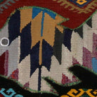 Close-up of the handwoven kilim weave - Kilim Fish Patchwork on Slate & Grey - WA-PFH-RED-6576-086 - Arconiz